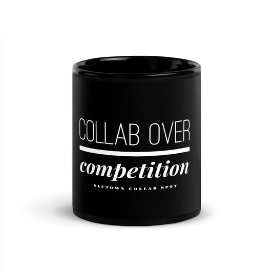 Collab Over Competition | Black Glossy Mug